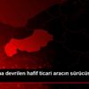 Su kanalına devrilen hafif ticari aracın sürücüsü ...