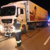 Freni boşalan TIR, güçlükle durduruldu Freni boşalan TIR, güçlükle durduruldu