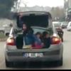 Çocukların otomobil bagajında tehlikeli yolculuğu Çocukların otomobil bagajında tehlikeli yolculuğu