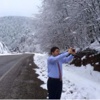 Milletvekili Tunç'tan Kar Selfie'si Milletvekili Tunç'tan Kar Selfie'si