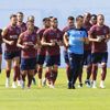 Alanyaspor maçı öncesi Toure ve Sosa sevinci Alanyaspor maçı öncesi Toure ve Sosa sevinci