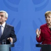 Almanya Başbakanı Merkel, Ermenistan Cumhurbaşkanı Sarkisyan ile bir araya geldi