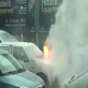 Trafikte seyir halindeki arabası yandı! Trafikte seyir halindeki arabası yandı!