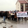 Halepçe anmasına bozkurtlu, el hareketli tepki Halepçe anmasına bozkurtlu, el hareketli tepki