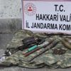 Hakkari'de PKK'lı teröristlere ait silah ve mühimmat ele geçirildi Hakkari'de PKK'lı teröristlere ait silah ve mühimmat ele geçirildi