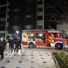 Ankara'da 14 katlı binada yangın Ankara'da 14 katlı binada yangın