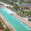 Denizi olmayan şehirde plaj keyfi