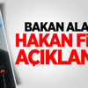 Bakan Ala'dan Hakan Fidan Açıklaması
