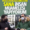 Bir kafede görüntülenen Yetkin Dikinciler muhabirlere ...