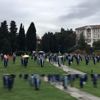 Cüppelerini giyerek Rektörlüğe arkalarını döndüler Cüppelerini giyerek Rektörlüğe arkalarını döndüler