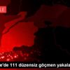 Çanakkale de 111 düzensiz göçmen yakalandı Çanakkale de 111 düzensiz göçmen yakalandı