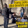 Paris'te polis alkol denetimi yaptı Paris'te polis alkol denetimi yaptı