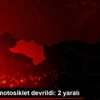 Ordu da motosiklet devrildi: 2 yaralı