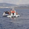 Bodrum açıklarında düzensiz göçmenleri taşıyan bot battı