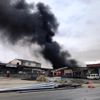 Sakarya'da, kauçuk imalathanesindeki yangın 5 saatte söndürüldü