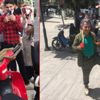 Bursa'da inanılmaz görüntüler! Motosikletin üzerinde yılanı alıp poz verdi