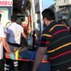 D-100 DE YOLUN KARŞISINA GEÇMEYE ÇALIŞAN YAYAYA OTOMOBİL ...
