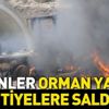 Terör örgütü PKK, orman yakıp şantiyelere saldırdı Terör örgütü PKK, orman yakıp şantiyelere saldırdı
