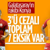 Galatasaray'da 7 isim Konyaspor maçında yok Galatasaray'da 7 isim Konyaspor maçında yok