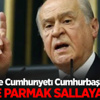 Bahçeli: Cumhurbaşkanı'na kimse parmak sallayamaz