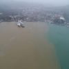 Çamur akan İstanbul Boğazı havadan görüntülendi Çamur akan İstanbul Boğazı havadan görüntülendi