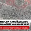İstanbul'da koronavirüs vakaları hangi ilçelerde yoğunlukta? İstanbul koronavirüs yoğunluk haritası