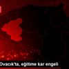 Karabük Ovacık ta, eğitime kar engeli
