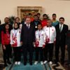 Şampiyonlar Cumhurbaşkanı Erdoğan la buluştu
