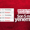 Fenerbahçe son 5 maçtır Sivasspor'u mağlup edemiyor Fenerbahçe son 5 maçtır Sivasspor'u mağlup edemiyor