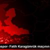 Menemenspor- Fatih Karagümrük maçının ardından Menemenspor- Fatih Karagümrük maçının ardından