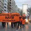 Ataşehir’de kamyonet alt geçitte sıkıştı