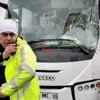 Kayganlaşan yolda trafik kazası: 2 yaralı Kayganlaşan yolda trafik kazası: 2 yaralı