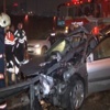 İstanbul'da feci kaza! Bariyer otomobile ok gibi saplandı