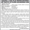 SAKARYA 2. İCRA İFLAS MÜDÜRLÜĞÜ’NDEN ADÎ TASFİYE VE İFLÂSIN AÇILMASININ İLÂNI