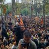 Katalonya'da binler toplandı