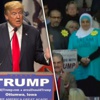 Donald Trump'ı protesto eden başörtülü kadın salondan çıkarıldı Donald Trump'ı protesto eden başörtülü kadın salondan çıkarıldı