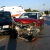Trafik kazasında, iki kişi yaralandı Trafik kazasında, iki kişi yaralandı