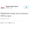 Twitter'da ''Diktatörden hesap sorun'' şoku ! Twitter'da ''Diktatörden hesap sorun'' şoku !