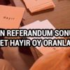 Giresun referandum sonuçları Giresun seçim evet hayır oy oranları