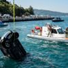 Sarıyer'de otomobil denize uçtu Sarıyer'de otomobil denize uçtu