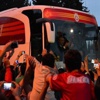 Galatasaray'da coşkulu karşılama! Galatasaray'da coşkulu karşılama!