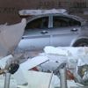 Bursa'da fırtına otomobili pert etti Bursa'da fırtına otomobili pert etti