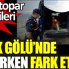 ﻿İznik Gölü'nde yüzerken fark etti