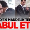 Esed'e 9 maddelik teklif: Kabul etti!