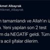 Abdurrahim Albayrak ın oğlu iyileştiğini açıkladı
