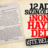 İsmet İnönü'nün 12 Ada'yı reddettiği belge paylaşıldı İsmet İnönü'nün 12 Ada'yı reddettiği belge paylaşıldı