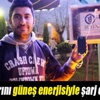 Telefonlarını güneş enerjisiyle şarj ediyorlar Telefonlarını güneş enerjisiyle şarj ediyorlar