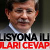 Davutoğlu'ndan koalisyon Açıklaması