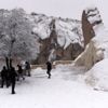 Kapadokya da "beyaz güzellik" ziyaretçileri büyüledi Kapadokya da "beyaz güzellik" ziyaretçileri büyüledi