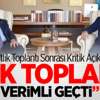 AK Parti-CHP Görüşmesi Sonrası Açıklama